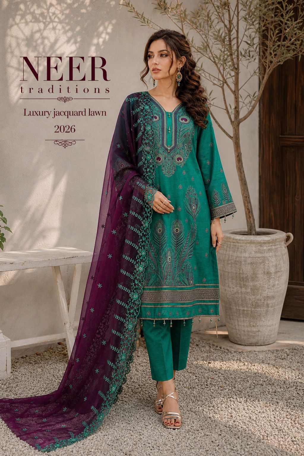 Luxury Lawn Jacquard (Unstitched 3-Piece) #2
